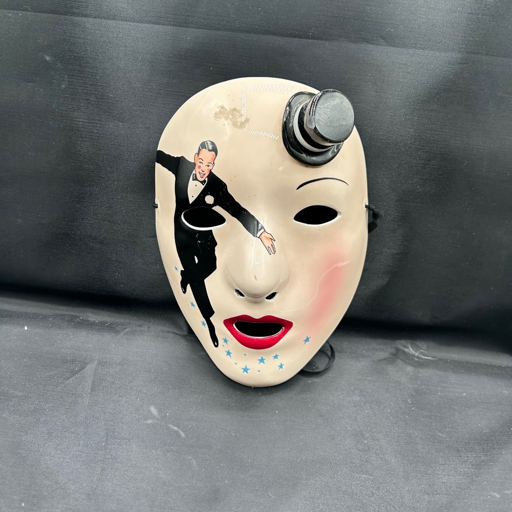 Vintage 1983 Vandor Ceramic Mask Zman Designs Art Deco Tuxedo Top Hat Japan